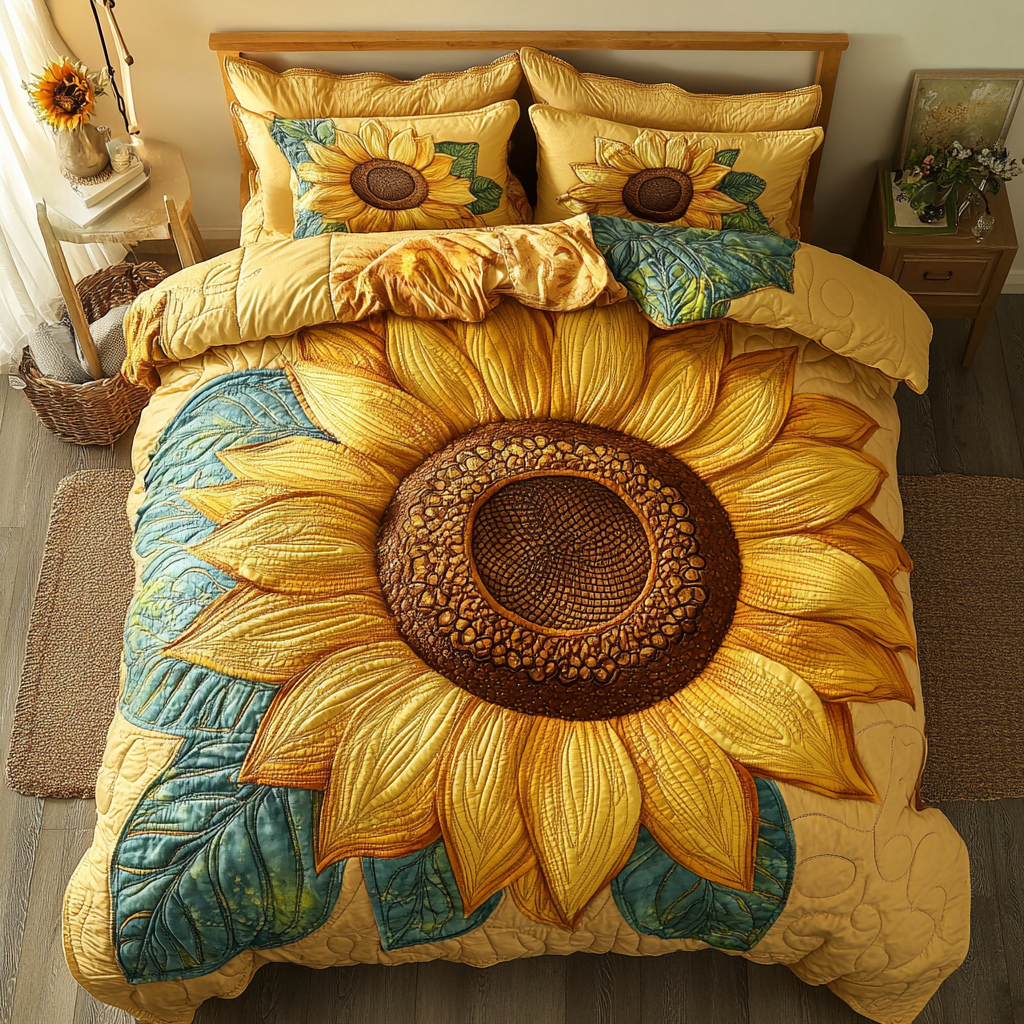 Vintage Sunflower WU0602013CL Duvet Cover Set