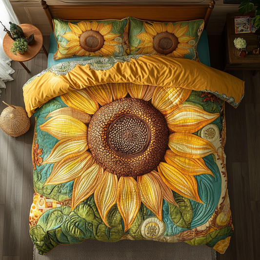 Vintage Sunflower WU0602015CL Duvet Cover Set