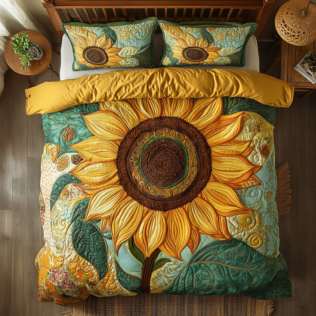 Vintage Sunflower WU0602016CL Duvet Cover Set