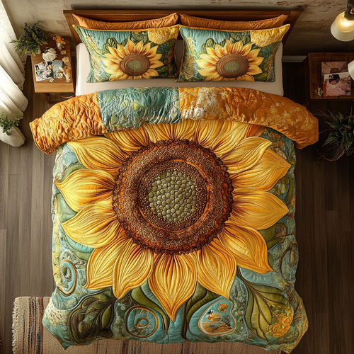 Vintage Sunflower WU0602045CL Duvet Cover Set