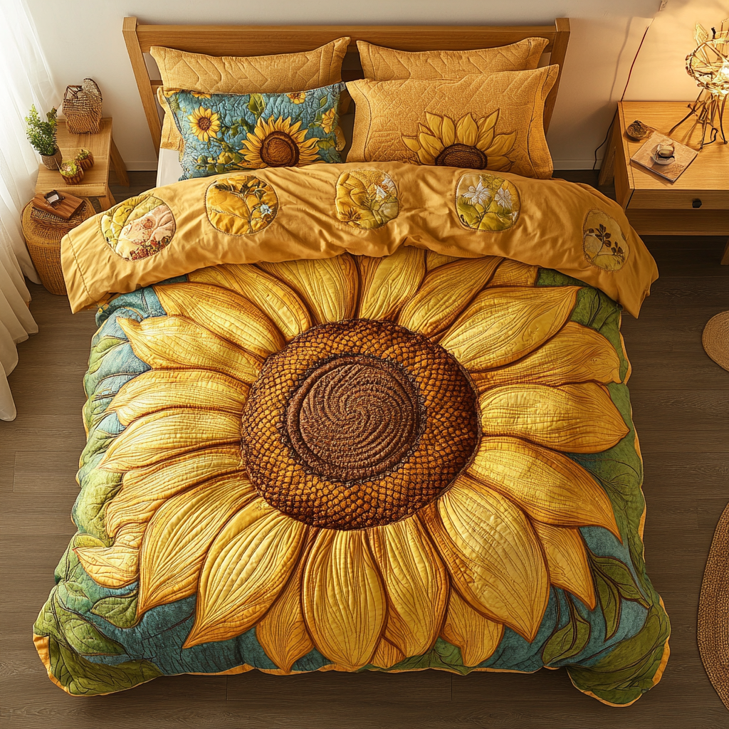 Vintage Sunflower WU0602046CL Duvet Cover Set