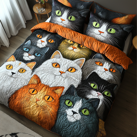 Whimsical Cat WU1801001CL Duvet Cover Set