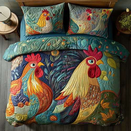 Whimsical Chicken WU0602059CL Duvet Cover Set