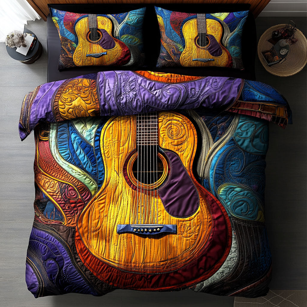 Whimsical Guitars WU0302025CL Duvet Cover Set