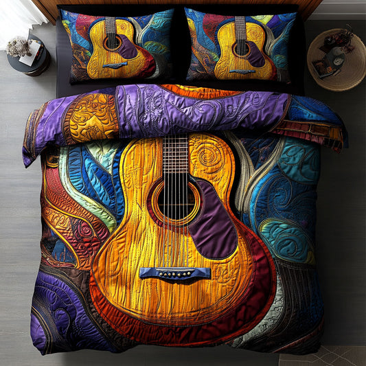 Whimsical Guitars WU0302025CL Duvet Cover Set