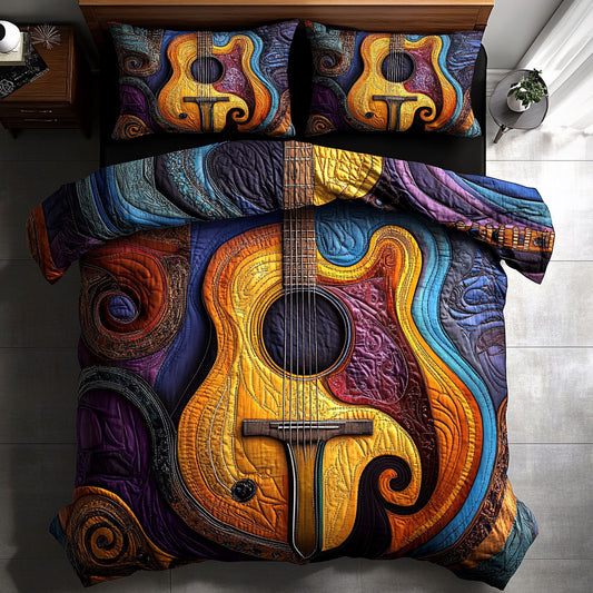 Whimsical Guitars WU0302030CL Duvet Cover Set