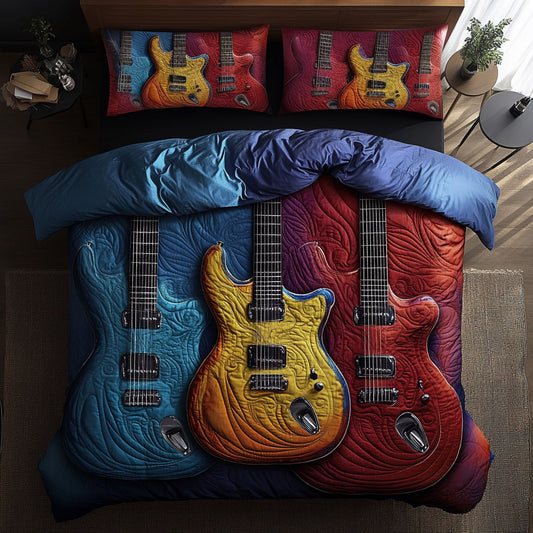 Whimsical Guitars WU0302056CL Duvet Cover Set